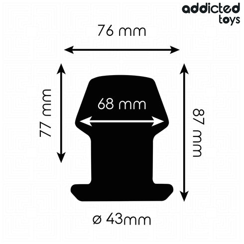 ADDICTED TOYS - EXTREME HOLLOW ANAL PLUG TAGLIA M 8,7 CM
