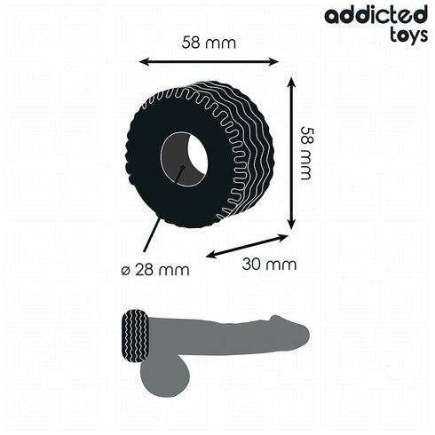 ADDICTED TOYS - ANELLO PER IL PENE EXTRA SPESSO