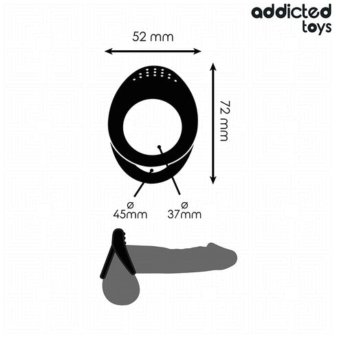 ADDICTED TOYS - ANELLO PER PENE A DOPPIA TEXTURE