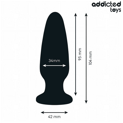 ADDICTED TOYS - PLUG ANALE CON GIOIELLO TAGLIA M 10,4 CM