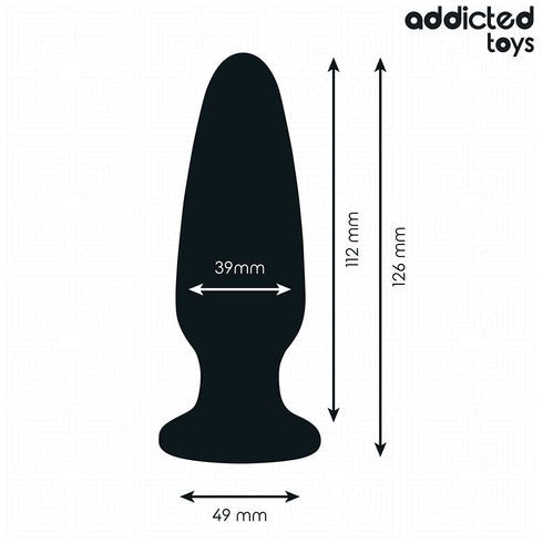 ADDICTED TOYS - PLUG ANALE CON GIOIELLO TAGLIA L 12,6 CM