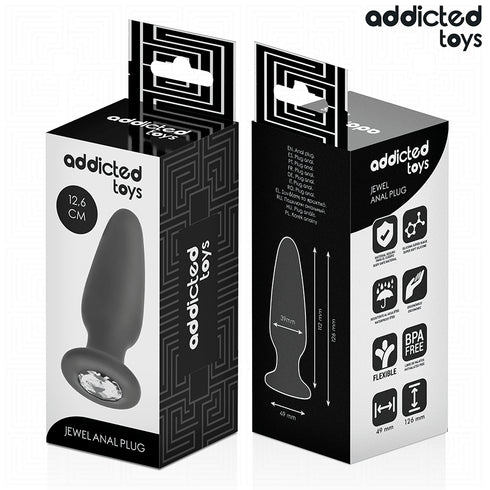 ADDICTED TOYS - PLUG ANALE CON GIOIELLO TAGLIA L 12,6 CM