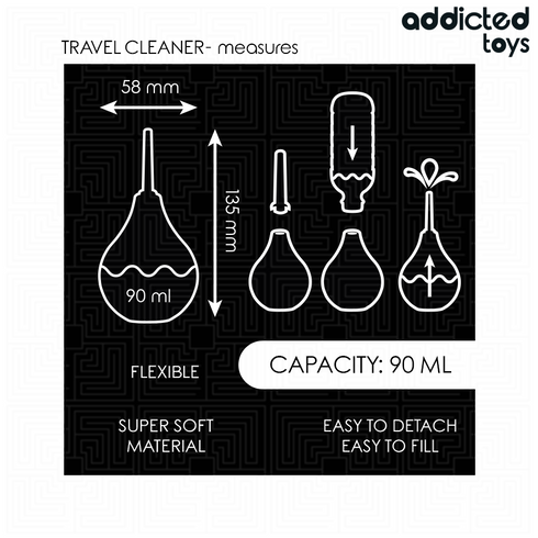 ADDICTED TOYS - DETERGENTE ANALE DA VIAGGIO TAGLIA S 90 ML
