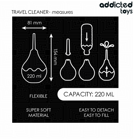 ADDICTED TOYS - DETERGENTE ANALE DA VIAGGIO TAGLIA L 220 ML