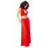 CHILIROSE - CR 4857 SET TOP E PANTALONI ROSSI TAGLIA L