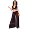 CHILIROSE - CR 4857 SET TOP E PANTALONI NERI TAGLIA XL