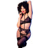 CHILIROSE - CR 4852 COMPLETO LINGERIE NERO TAGLIA XL