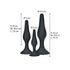 TOYJOY - ANAL PLAY CURVY COMPANIONS PLUG ANALE 3 PEZZI NERO