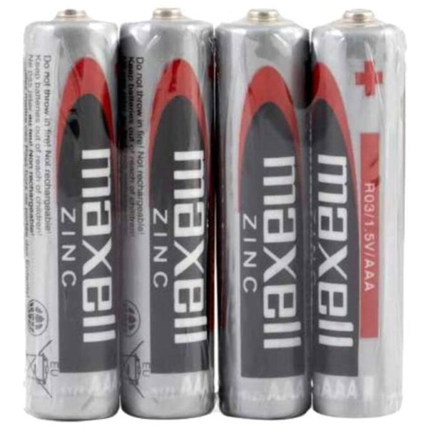 MAXELL - BATTERIA SALINA MANGANESO AAA R03 RETRATTILE*4