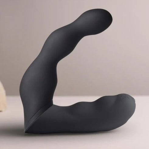 ROCKS-OFF - ADATTATORE NERO PER VIBRATORE PROSTATICO E ANALE