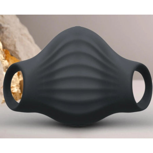 ROCKS-OFF - VIBRATORE FLESSIBILE PALM BLACK MASTURBATOR