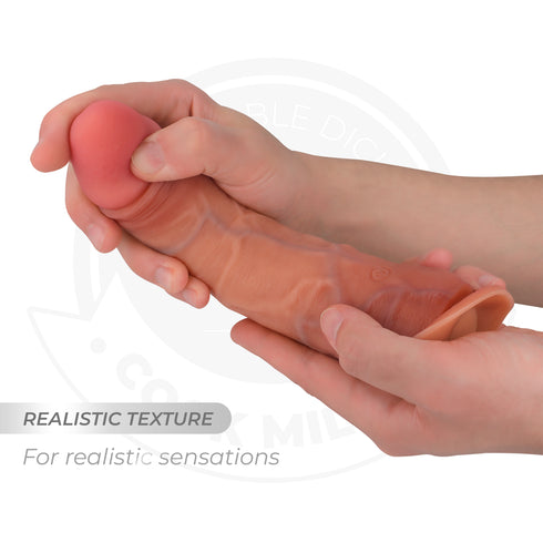 COCK MILLER - DILDO REALISTICO CON VENTOSA E VIBRAZIONE TELECOMANDO 19,5 CM