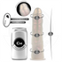 COCK MILLER - DILDO CON VENTOSA, LUCI E VIBRAZIONE CON TELECOMANDO BIANCO 19,5 CM