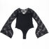 SUBBLIME - TEDDY ORECCHINO CON MOTIVO FLOREALE S / M