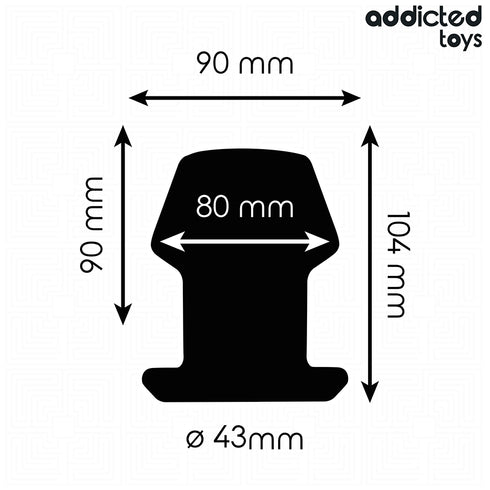 ADDICTED TOYS - EXTREME HOLLOW ANAL PLUG TAGLIA L 10,4 CM