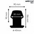 ADDICTED TOYS - EXTREME HOLLOW ANAL PLUG TAGLIA L 10,4 CM
