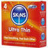 SKINS - PRESERVATIVI ULTRA SOTTILI PREMIUM CONFEZIONE DA 4