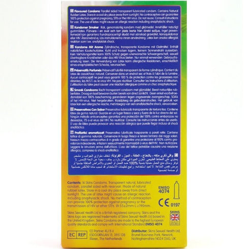 SKINS - PRESERVATIVI MULTIGUSTO PREMIUM CONFEZIONE DA 16