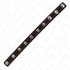 KINK - ANELLO PER PENE IN PELLE CON CHIUSURA A PRESSIONE FODERA ROSSA 21 X 1,5 CM