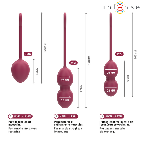 INTENSE - KIT PALLINE KEGEL CHARLI BORDEAUX