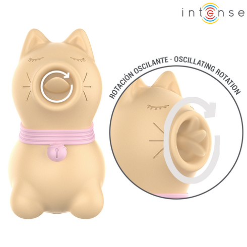 INTENSE - STIMOLATORE TOLOSA CON LINGUA ROTANTE A 360° GIALLO