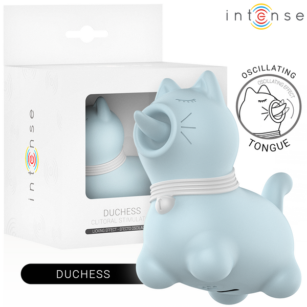 INTENSE - STIMOLATORE DUCHESS CON LINGUA ROTANTE 360º BLU