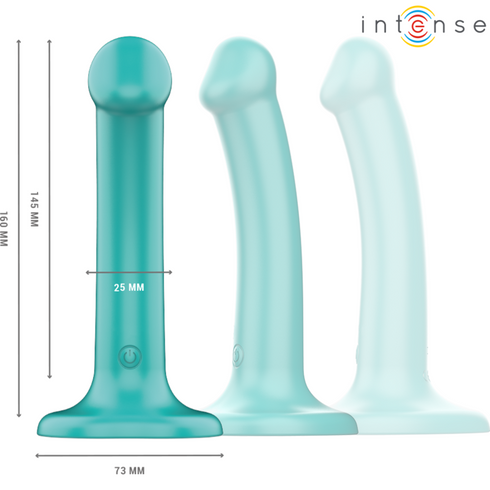 INTENSE - KATIE VIBRATORE CON VENTOSA 10 VIBRAZIONI TELECOMANDO BLU