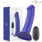 INTENSE - VIBRATORE VICTORIA CON VENTOSA 10 VIBRAZIONI BLU SCURO TELECOMANDO