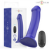 INTENSE - VIBRATORE VICTORIA CON VENTOSA 10 VIBRAZIONI BLU SCURO TELECOMANDO