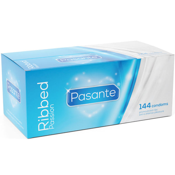 PASANTE - PRESERVATIVI RIBBED PASSION SCATOLA 144 UNITÀ