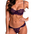 PASSION - TIVOLEA REGGISENO + PERIZOMA VIOLA L/XL