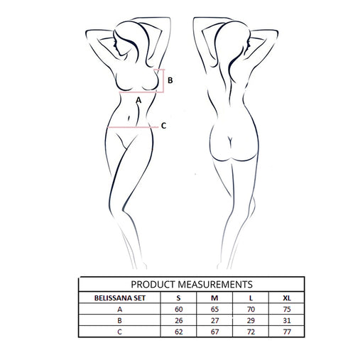 PASSION - BELISSANA REGGISENO + PERIZOMA VIOLA S/M