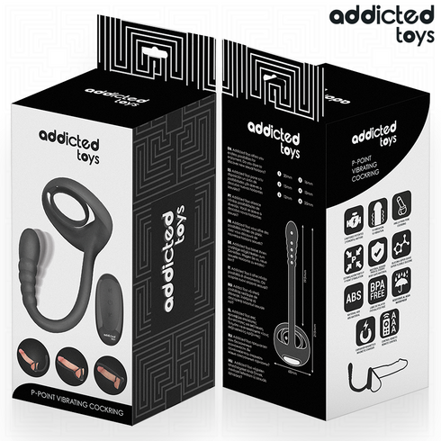 ADDICTED TOYS - ANELLO VIBRANTE PER IL PENE CON TELECOMANDO P-SPOT