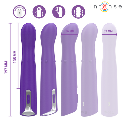 INTENSE - HELENA BEADS VIBRATORE OSCILLANTE SU E GIÙ 13,5 CM