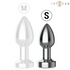 INTENSE - PLUG ANALE VIBRANTE IN METALLO CON LUCI LED E TELECOMANDO - TAGLIA S