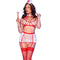 CHILIROSE - CR 4868 COSTUME INFERMIERA BIANCO/ROSSO L