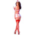 CHILIROSE - CR 4868 COSTUME INFERMIERA BIANCO/ROSSO L