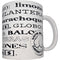 DIABLO PICANTE - TAZZA BIANCA CON SINONIMI DI SENO 370 ML