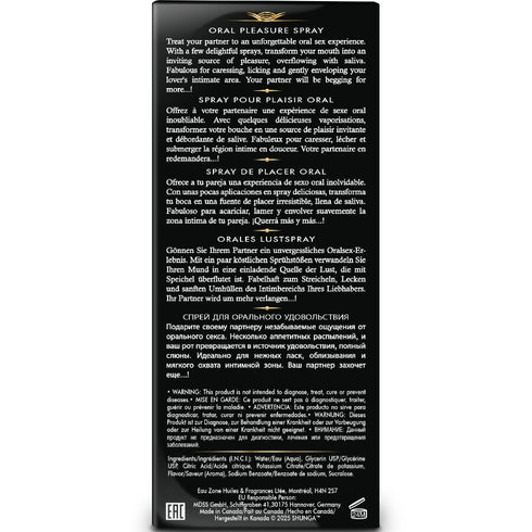 SHUNGA - WAVES PLEASURE SPRAY ORALE SEDUCENTE FRAGOLA 20 ML