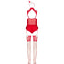 LIVCO CORSETTI FASHION - LIMPID SNOWFLAKES LC 90604 BODY + CALZE + CERCHIETTO NATALIZIO S/M