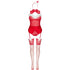 LIVCO CORSETTI FASHION - LIMPID SNOWFLAKES LC 90604 BODY + CALZE + CERCHIETTO NATALIZIO L/XL