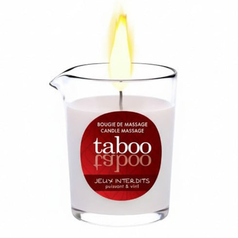 RUF - CANDELA DA MASSAGGIO TABOO PER LUI JEUX INTERDITS AROMA DI LICHENE SELVAGGIO