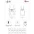 LIVCO CORSETTI FASHION - AGETHE LC 90607 CHEMISE + PERIZOMA + CAPPELLO DI NATALE L/XL