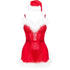 LIVCO CORSETTI FASHION - AGETHE LC 90607 CHEMISE + PERIZOMA + CAPPELLO DI NATALE L/XL