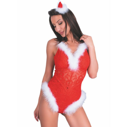 LIVCO CORSETTI FASHION - NAUGHTY SANTA LC 90706 BODY NATALIZIO L/XL