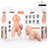 INTENSE DEEP TOUCH - JESSE TORSO DOPPIA VAGINA E MASTURBATORE ANO