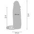 GET REAL - HYDRATED SKIN GUAINA PER PENE IN SILICONE CARAMELLO 16 CM