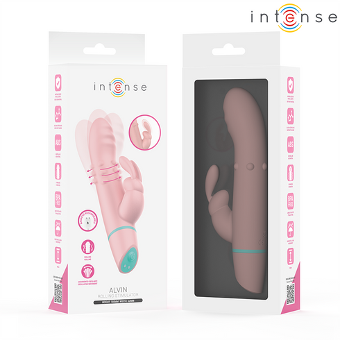 INTENSE - STIMOLATORE E VIBRATORE ROTANTE ALVIN RABBIT + OSCILLANTE