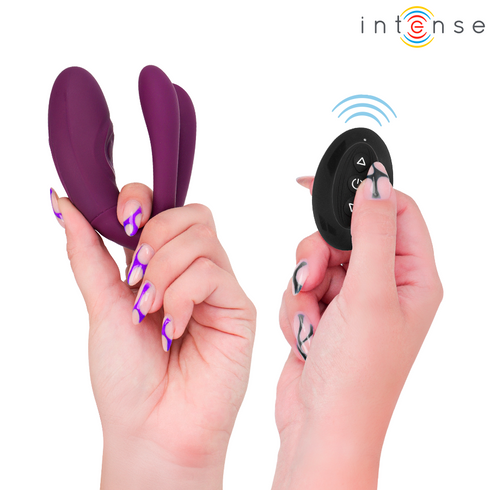 INTENSE - STIMOLATORE A MORSETTO CON VIBRAZIONE E TAPPING SANDRA CON TELECOMANDO