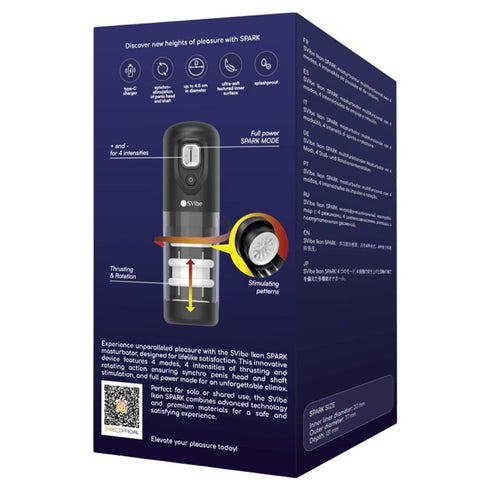 SNAIL VIBE - MASTURBATORE IKON SPARK A SPINTA E ROTAZIONE